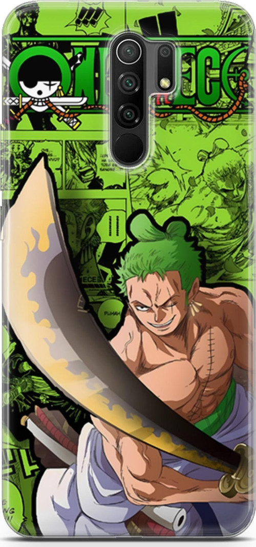 Xiaomi Redmi 9 için Anime 10 Lüks One Piece Zoro
