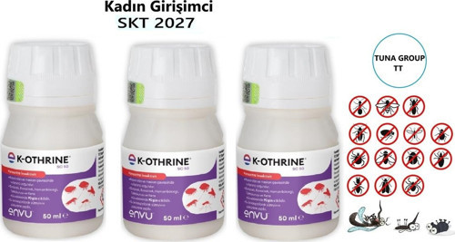 Envu-k-othrine Sc50 ml (3 ADET) Kokusuz, Karınca -böcek- Sinek- Hamamböceği 2027