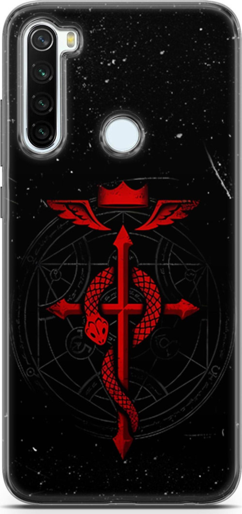 Xiaomi Redmi Note 8 için Anime 37 Baskılı Telefon Kabı Fullmetal Alchemist Brotherhood