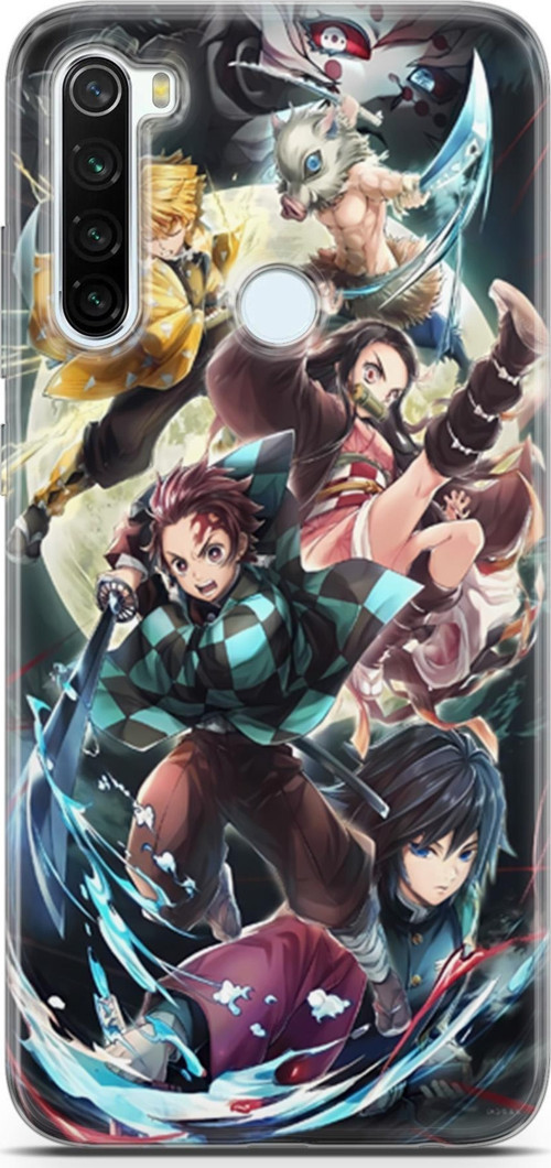 Xiaomi Redmi Note 8 için Anime 5 UV Tasarım Demon Slayer I