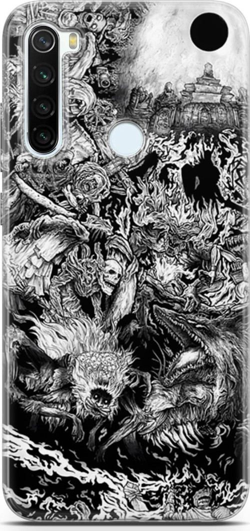 Xiaomi Redmi Note 8 uyumlu Anime 7 Telefon Kabı Berserk Dark Souls