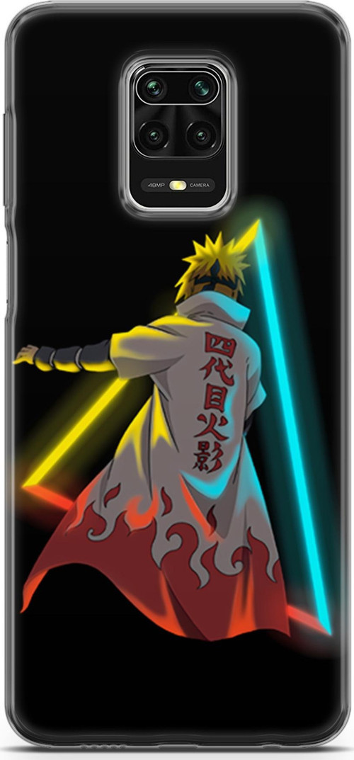 Xiaomi Redmi Note 10 Lite için Anime 32 Baskılı Telefon Kabı Minato Neon Naruto