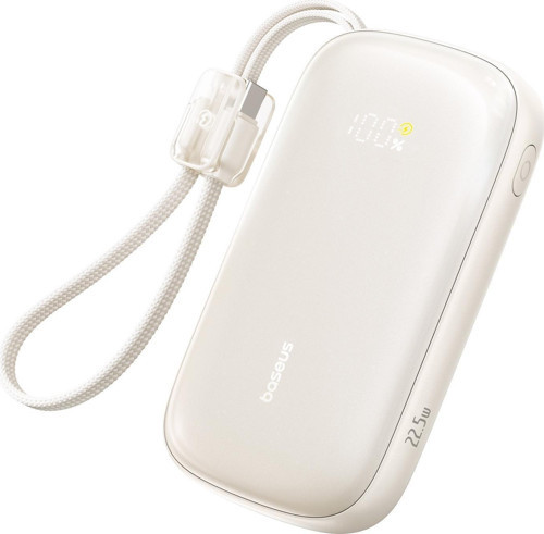 EnerFill FC21 QPow3 Ultra Dijital Göstergeli Powerbank 20.000 mAh 22.5W - Titanyum (Ayrılabilir kablo ile)