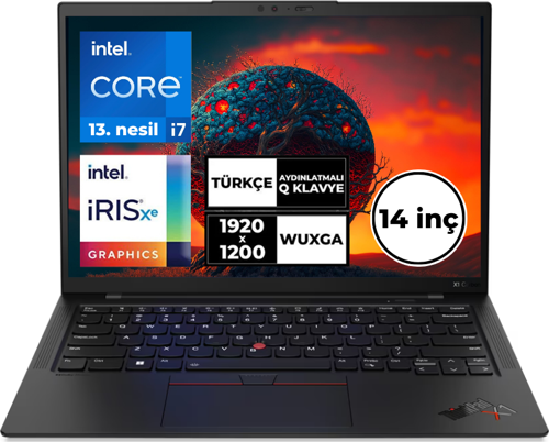 ThinkPad X1 Carbon 17-1355U 16 GB 1 TBSSD 14" WUXGA Touch Windows 11 Pro 21HNSB7FX9 BT1