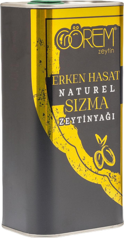 Erken Hasat Soğuk Sıkım Sızma Zeytinyağı 1 Lt Teneke