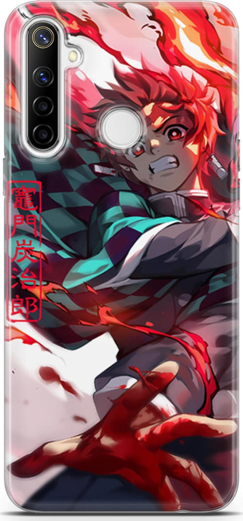 Realme 6i için Anime 19 UV Silikon Kimetsu No Yaiba