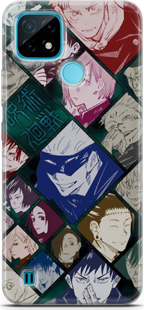 Realme C21 uyumlu Anime 2 HD UV Baskı Jujutsu Kaisen itadori