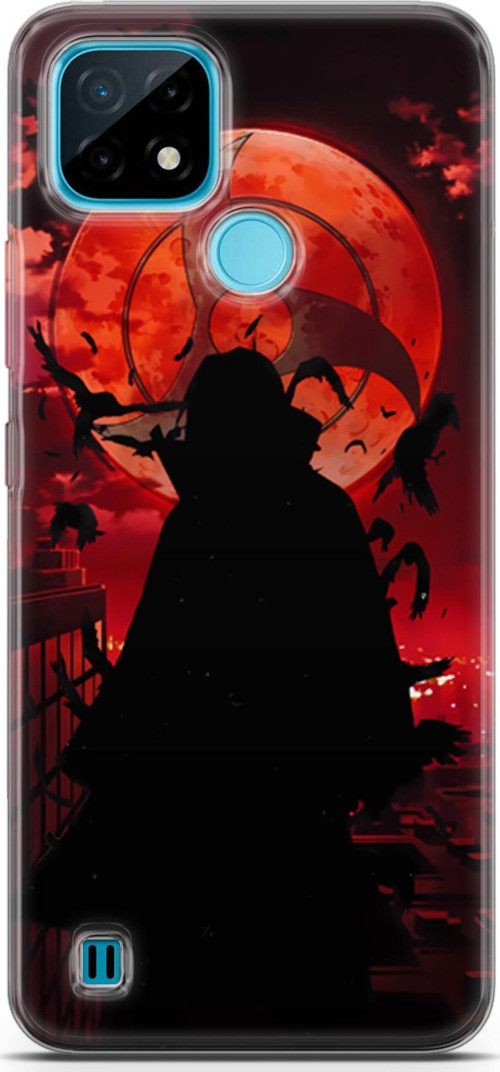 Realme C21 uyumlu Anime 27 4K Baskı Naruto itachi Uchiha