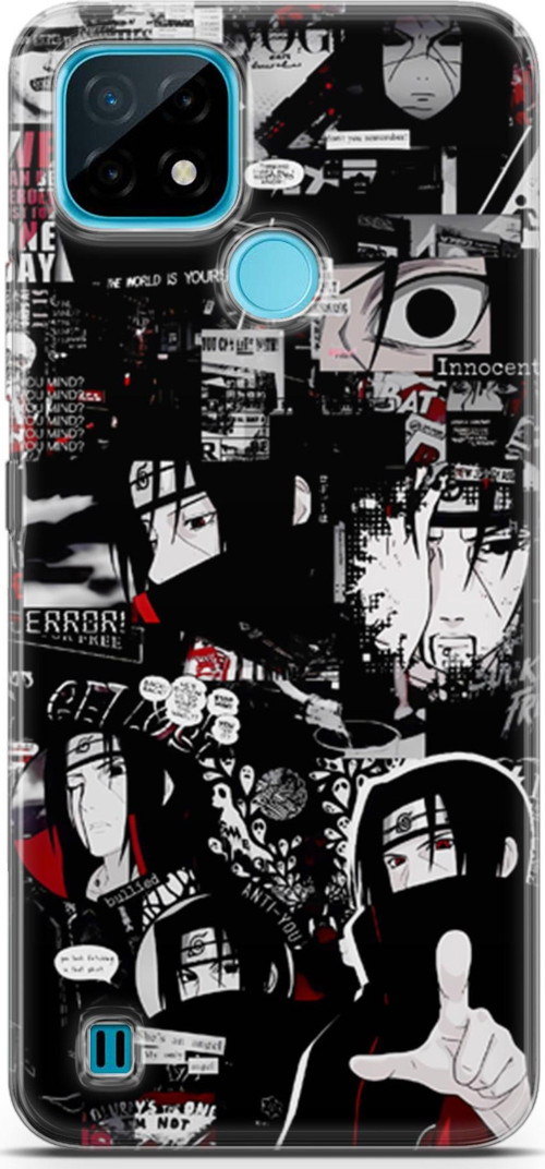 Realme C21 uyumlu Anime 29 HQ Baskı Itachi Uchiha