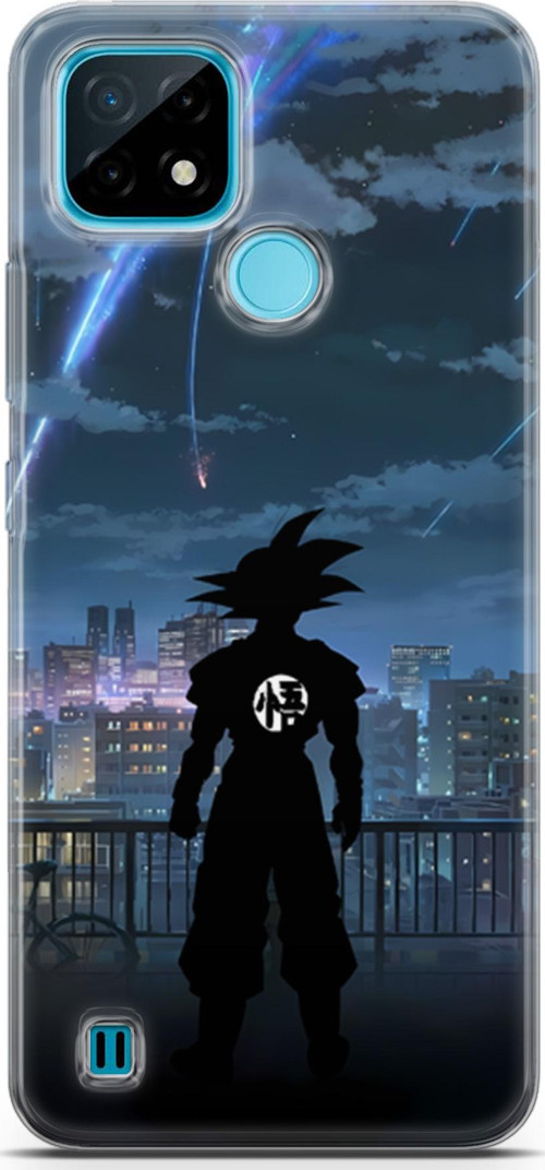 Realme C21 uyumlu Anime 30 UV Kapak Dragon Ball Goku