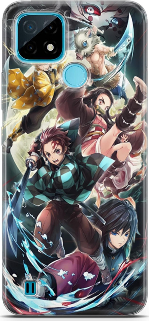 Realme C21 uyumlu Anime 5 Koruyucu Demon Slayer I