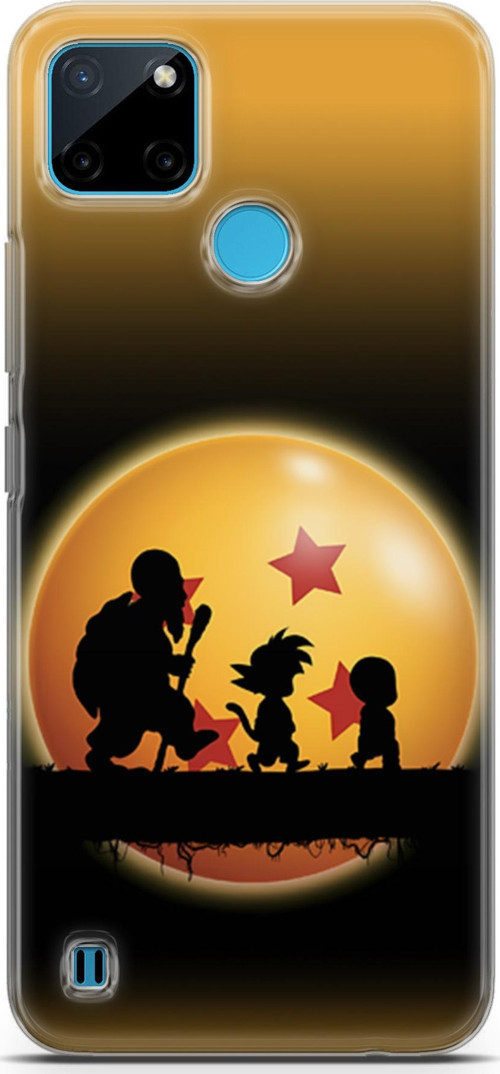 Realme C21Y için Anime 40 Renkli Tasarım Dragon Ball Yıldız