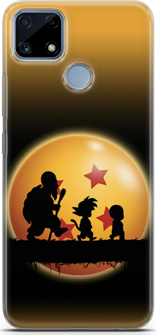 Realme C25 için Anime 40 Baskılı Telefon Kabı Dragon Ball Yıldız