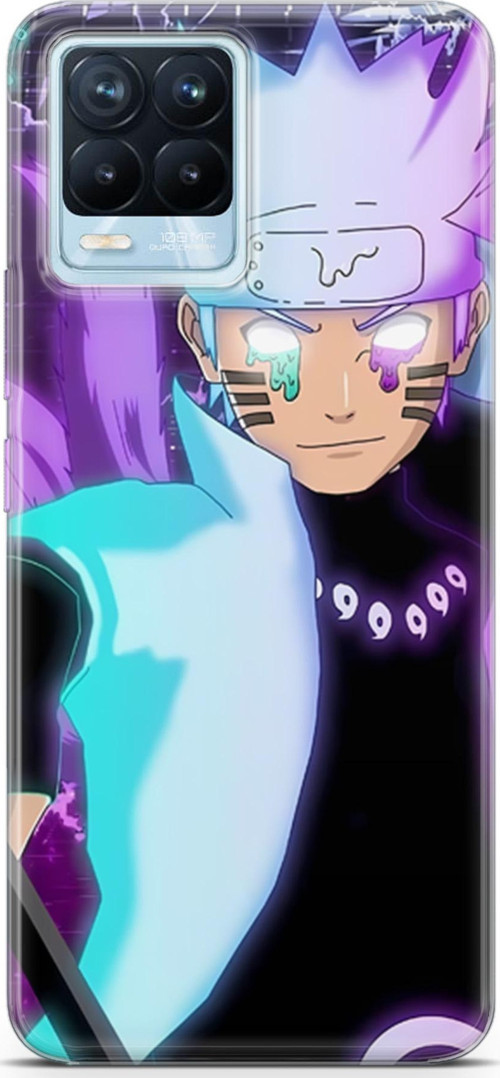 Realme 8 Pro için Anime 17 Şeffaf Naruto Uzumaki