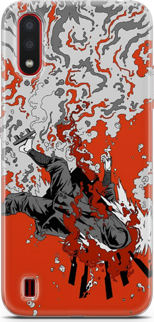 Samsung Galaxy A01 için Anime 15 TPU Silikon Narıto Jiraiya