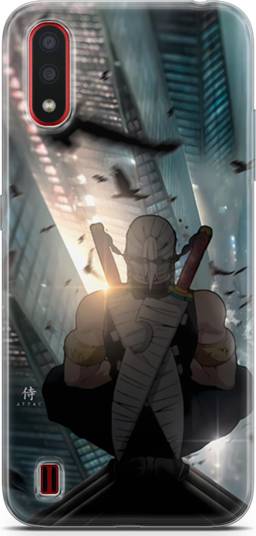 Samsung Galaxy A01 için Anime 16 Telefon Kılıfı Demon Slayer Tengen