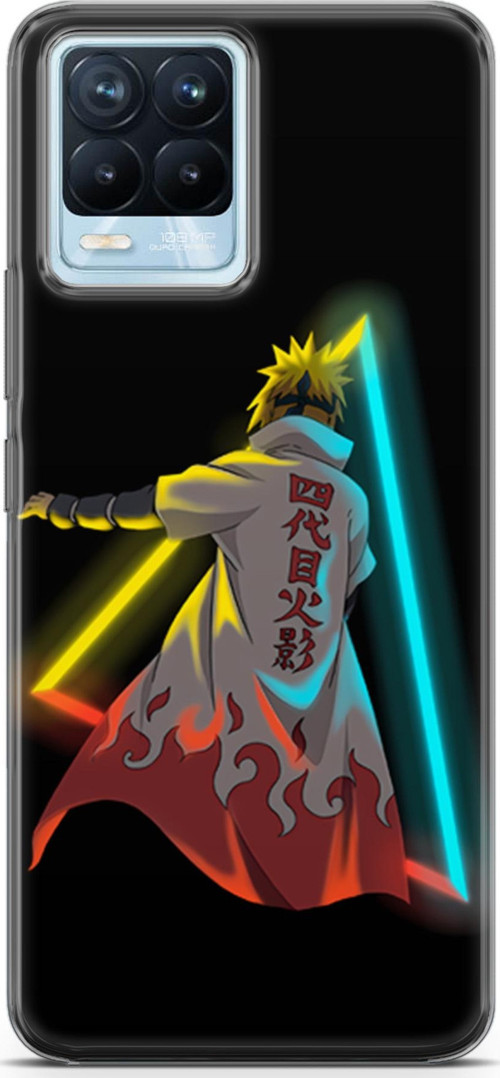 Realme 8 Pro için Anime 32 UV Tasarım Minato Neon Naruto