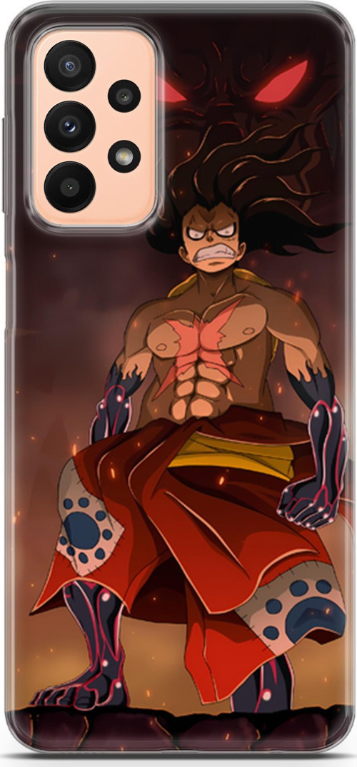 Samsung Galaxy A23 4G için Anime 21 Lüks One Piece Luffy I