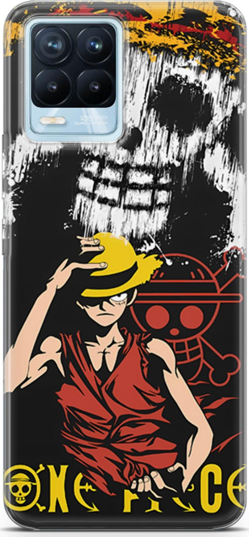 Realme 8 Pro uyumlu Anime 24 HD UV Baskı One Piece Luffy II