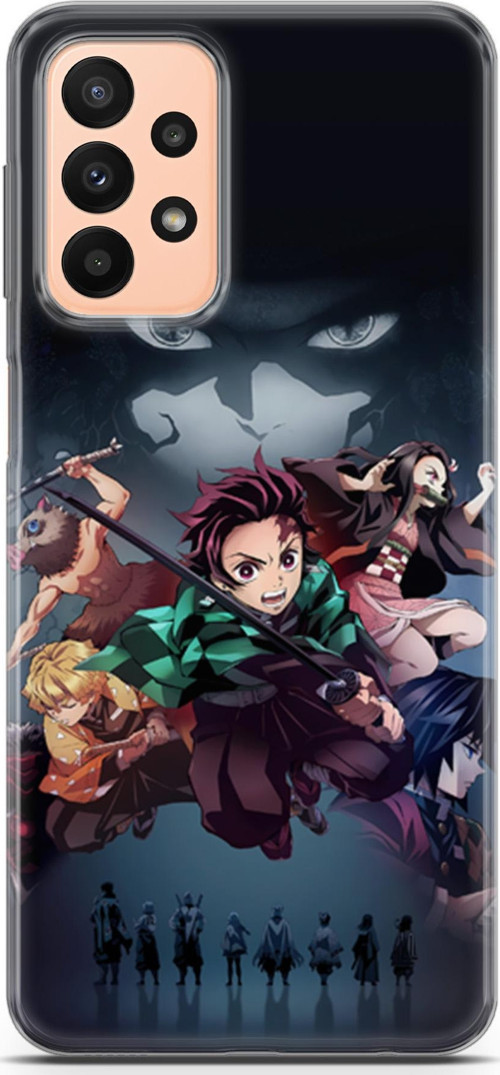 Samsung Galaxy A23 4G uyumlu Anime 6 Renkli Tasarım Demon Slayer II