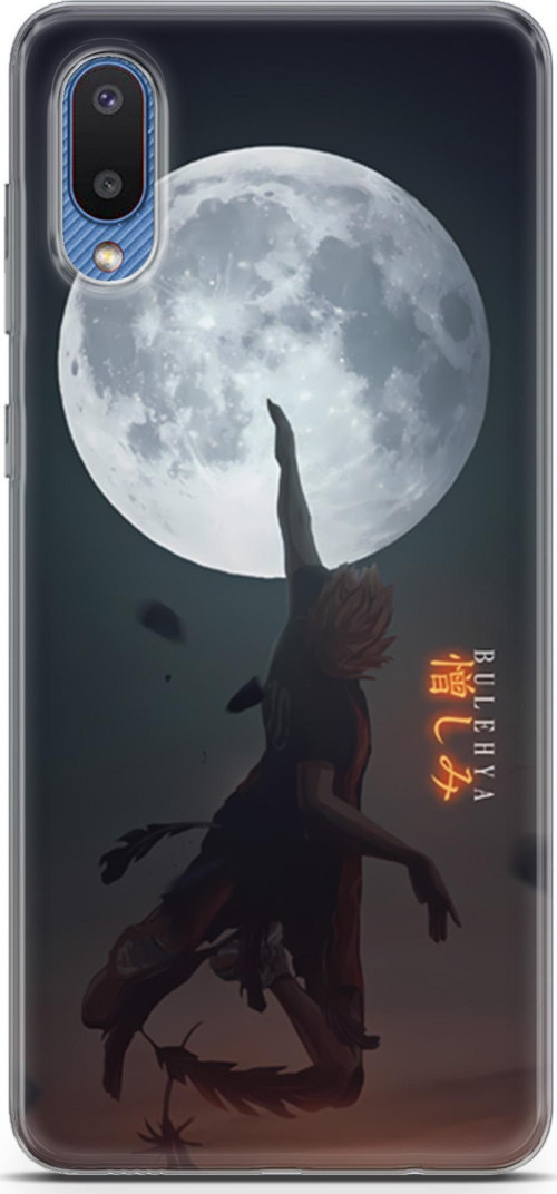 Samsung Galaxy A02 için Anime 25 Parlak Baskılı Hinata Shoyo