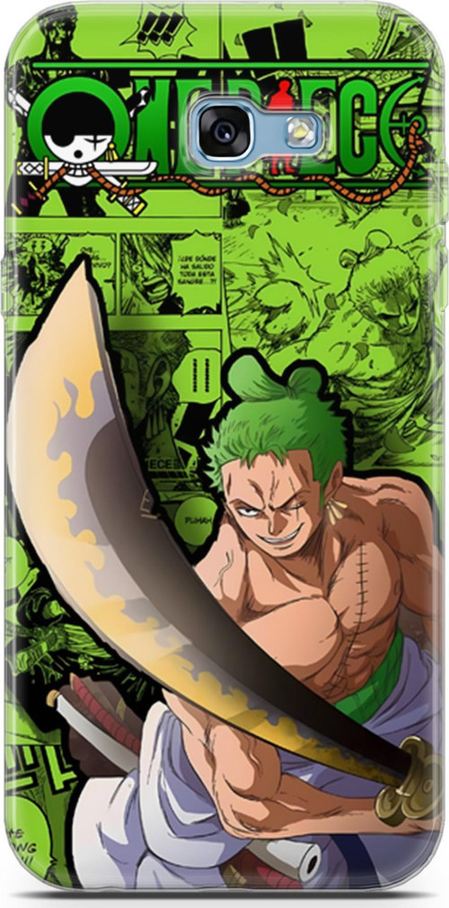 Samsung Galaxy A7 2017 uyumlu Anime 10 Parlak Baskılı One Piece Zoro