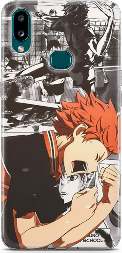 Samsung Galaxy A10s için Anime 20 Baskılı Telefon Kabı Haikyuu Hinata
