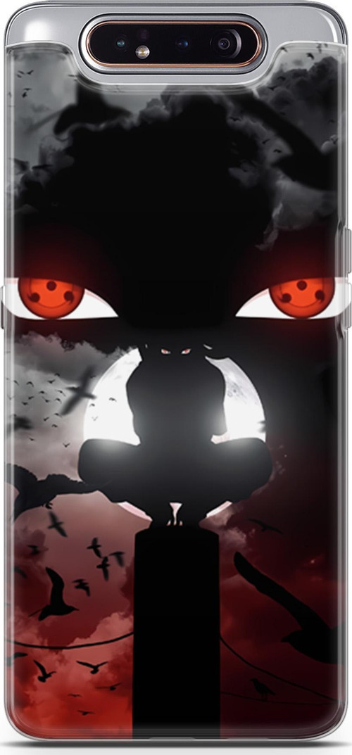 Samsung Galaxy A80 için Anime 33 Silikon Kapak Uchiha Naruto itachi