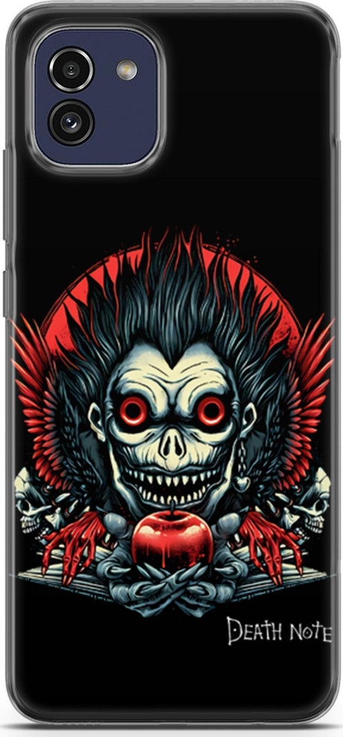 Samsung Galaxy A03 için Anime 23 Telefon Kabı Death Note Ryuk I