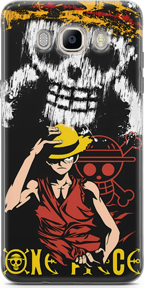 Samsung Galaxy J7 2016 için Anime 24 Koruma Kılıfı One Piece Luffy II