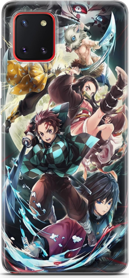 Samsung Galaxy A81 uyumlu Anime 5 Baskılı Telefon Kabı Demon Slayer I