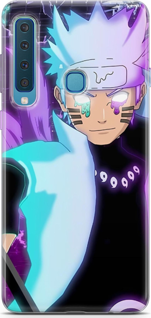 Samsung Galaxy A9 2018 için Anime 17 HD Koruma Naruto Uzumaki