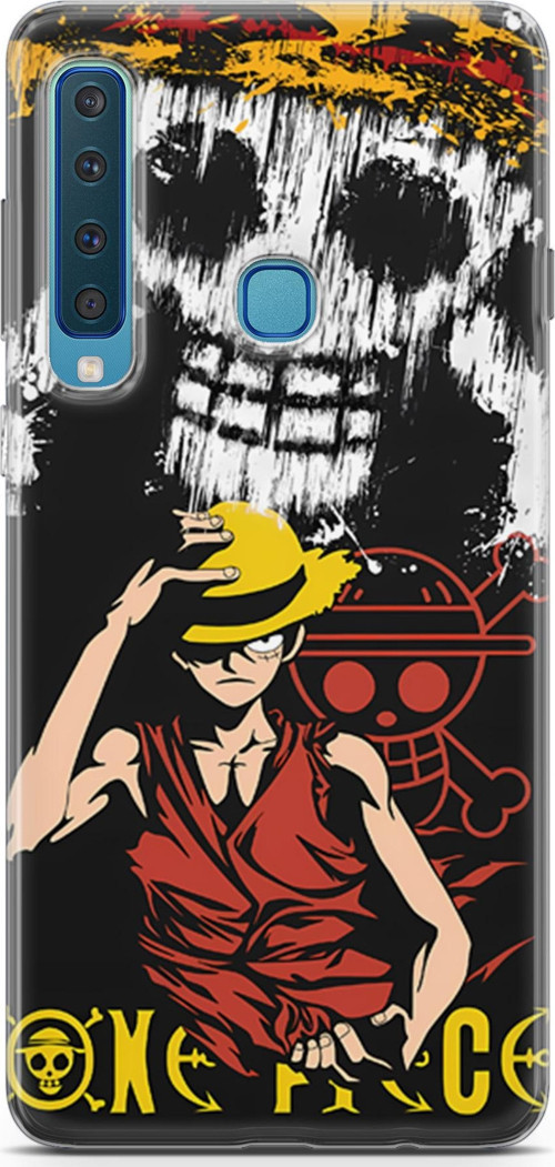 Samsung Galaxy A9 2018 için Anime 24 Baskılı Telefon Kabı One Piece Luffy II