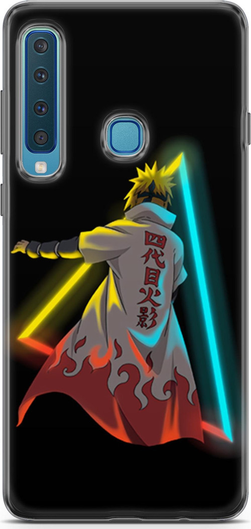 Samsung Galaxy A9 2018 için Anime 32 Baskılı Kapak Minato Neon Naruto