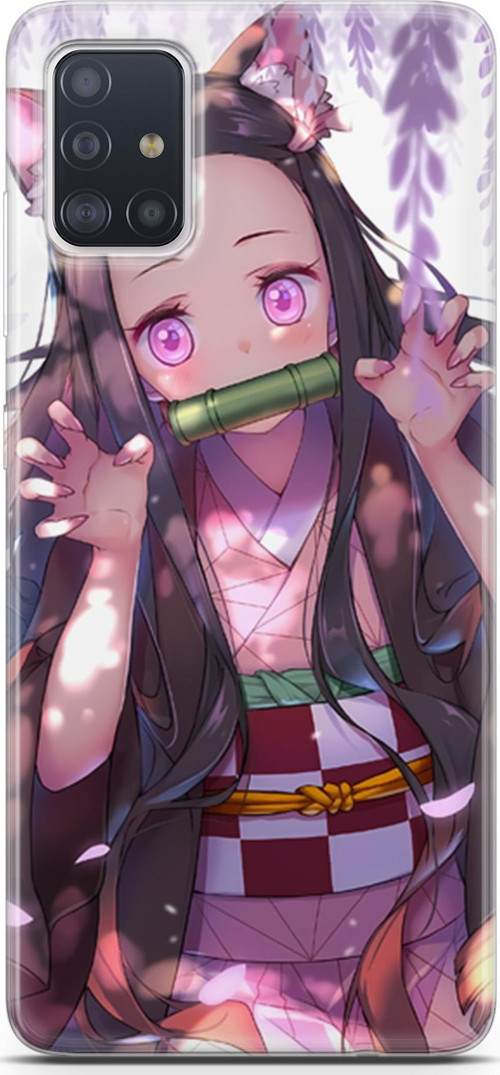 Samsung Galaxy A71 için Anime 14 Koruma Demon Slayer Nezuko
