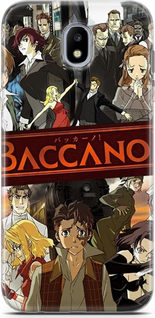 Samsung Galaxy J7 Pro için Anime 4 Parlak Baskılı Baccano Anime