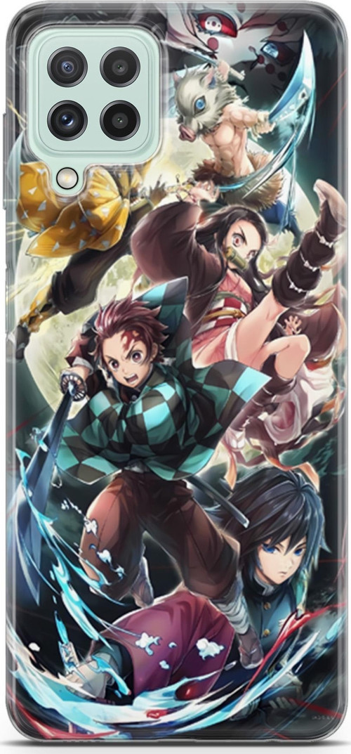 Samsung Galaxy M22 için Anime 5 Telefon Kılıfı Demon Slayer I