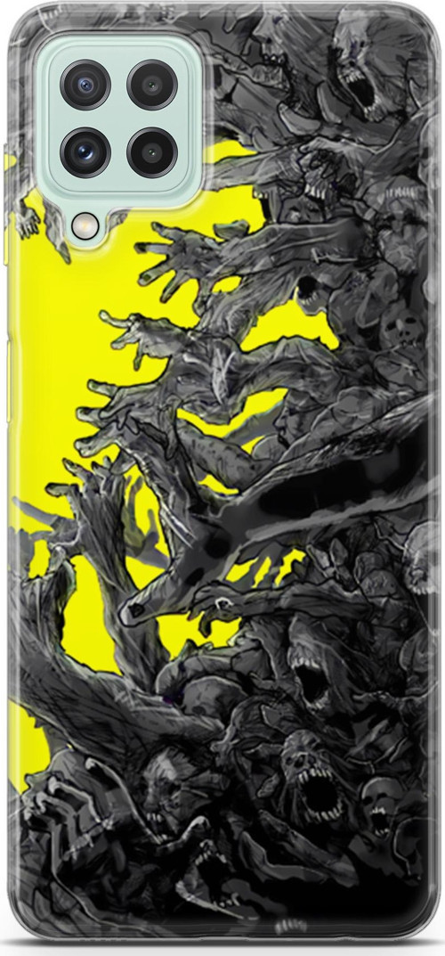 Samsung Galaxy M22 uyumlu Anime 1 Silikon Kapak Testere Chainsaw Man