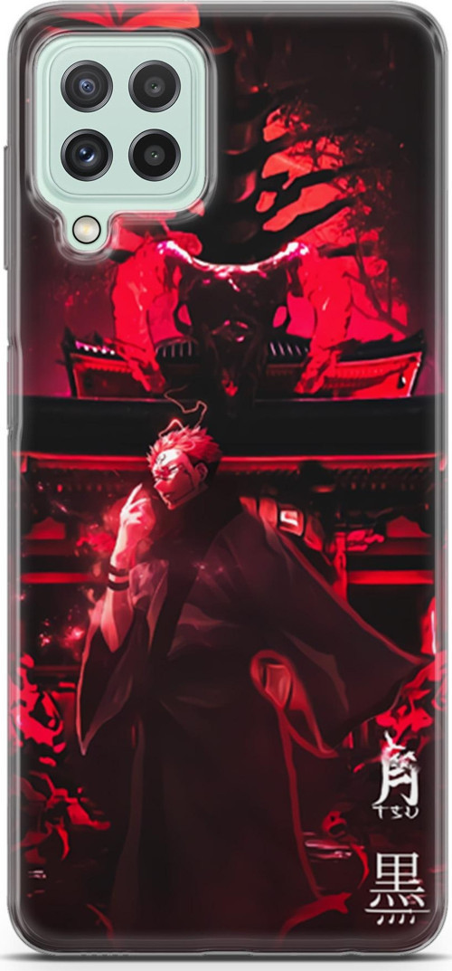 Samsung Galaxy M22 uyumlu Anime 11 HD UV Baskı Jujutsu Kaisen Ryomen Sukuna