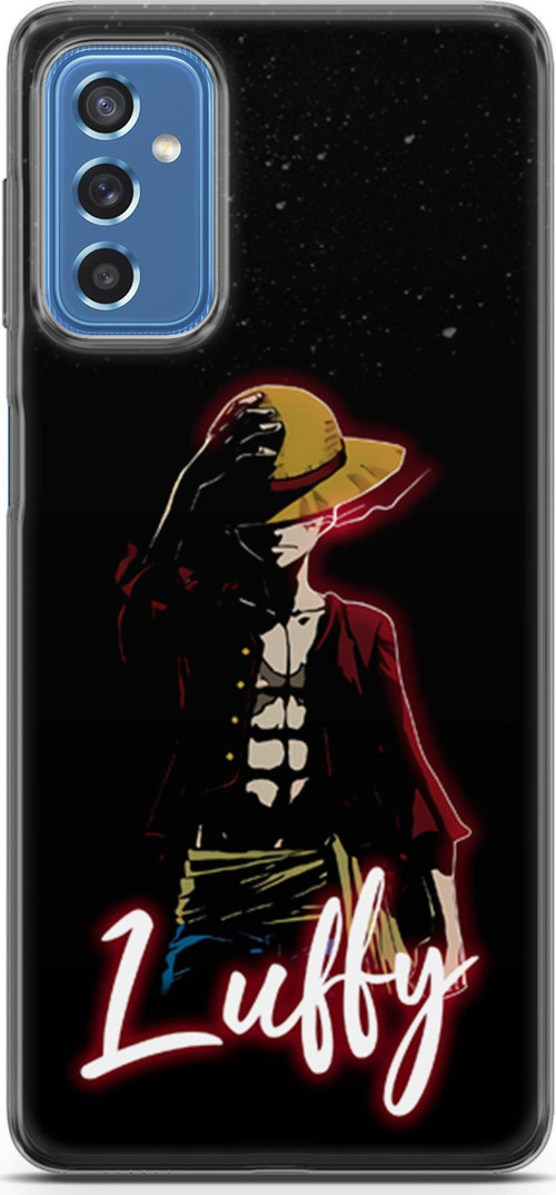 Samsung Galaxy M52 için Anime 36 TPU One Piece Luffy Siyah