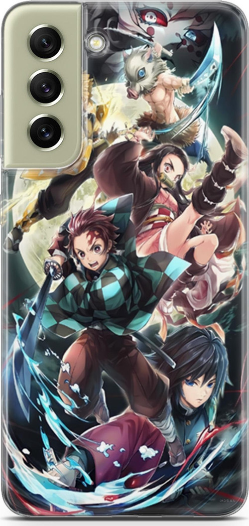Samsung Galaxy S21 FE uyumlu Anime 5 UV Kapak Demon Slayer I