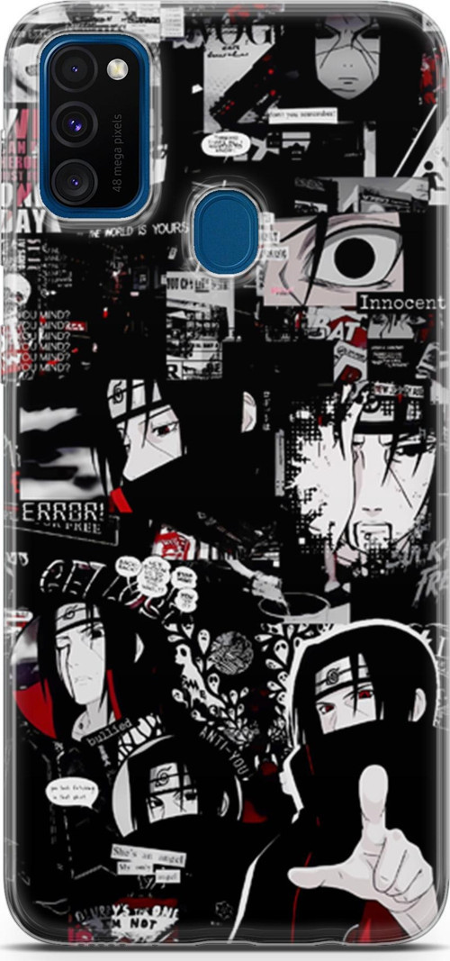 Samsung Galaxy M30s için Anime 29 UV Lans Itachi Uchiha