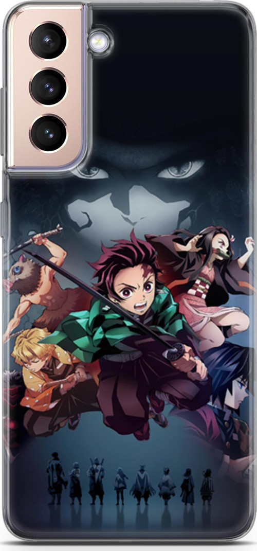 Samsung Galaxy S21 Plus için Anime 6 HD Desen Demon Slayer II