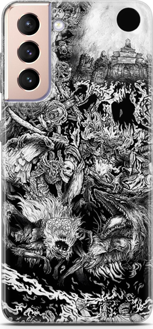 Samsung Galaxy S21 Plus uyumlu Anime 7 Baskılı Telefon Kabı Berserk Dark Souls