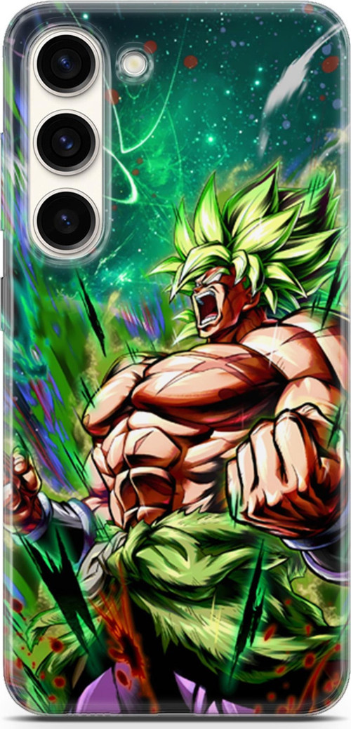 Samsung Galaxy S23 uyumlu Anime 3 Baskılı Telefon Kabı Saiyan Rage Dragon Ball
