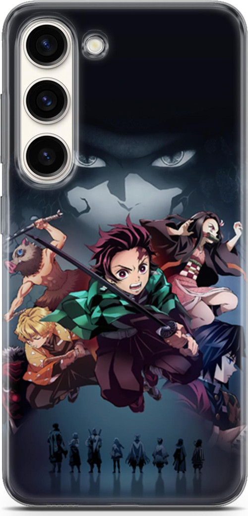 Samsung Galaxy S23 uyumlu Anime 6 UV Silikon Demon Slayer II
