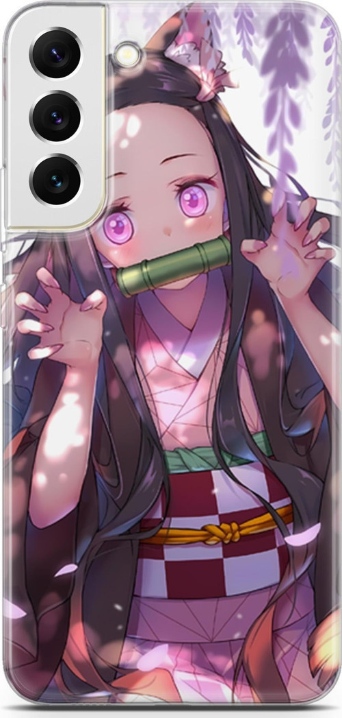 Samsung Galaxy S22 Plus için Anime 14 Koruma Demon Slayer Nezuko