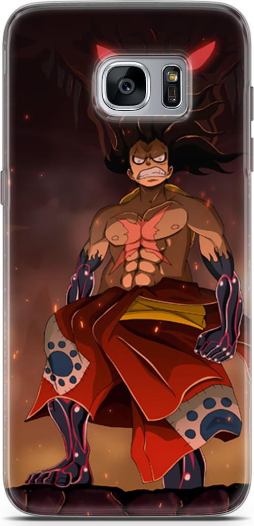 Samsung Galaxy S7 Edge için Anime 21 HD Desenli One Piece Luffy I