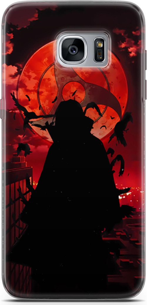 Samsung Galaxy S7 Edge için Anime 27 Baskılı Telefon Kabı Naruto itachi Uchiha