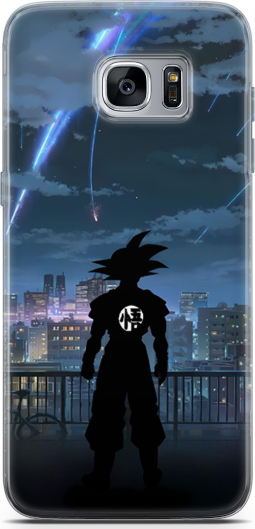 Samsung Galaxy S7 Edge için Anime 30 TPU Silikon Dragon Ball Goku